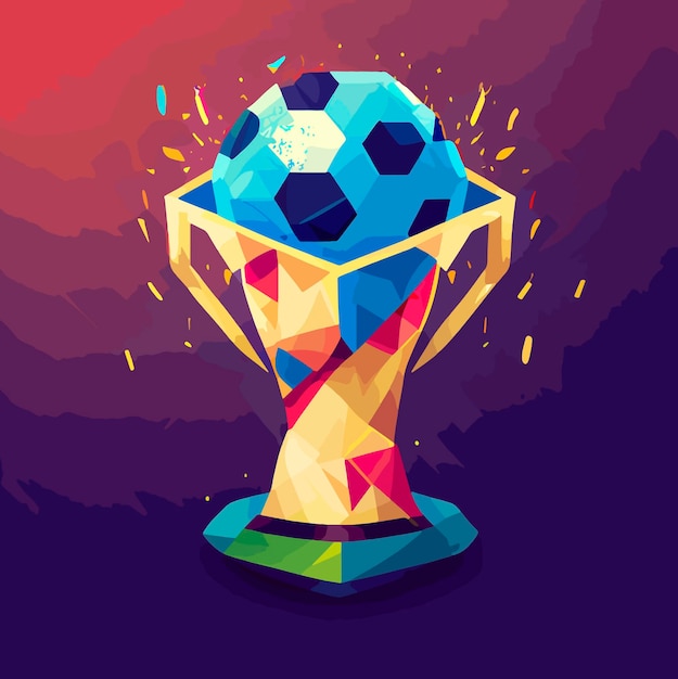 Ilustración del trofeo de la copa del mundo