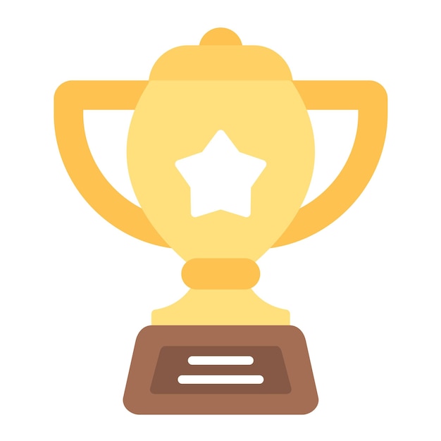 Ilustración del trofeo plano