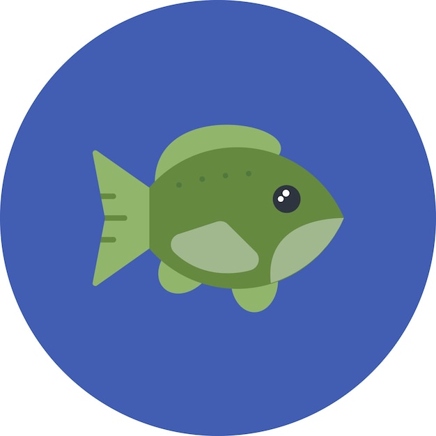 Ilustración de la trucha plana