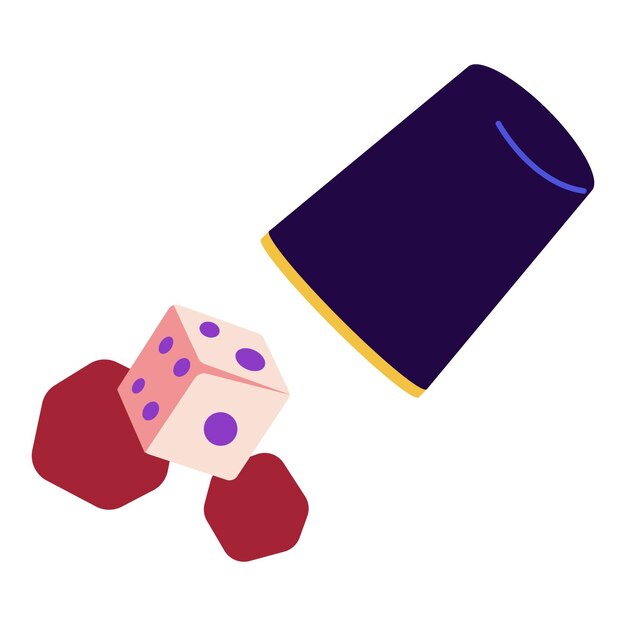 Ilustración del truco de los dados