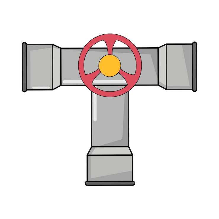 Vector ilustración de la tubería