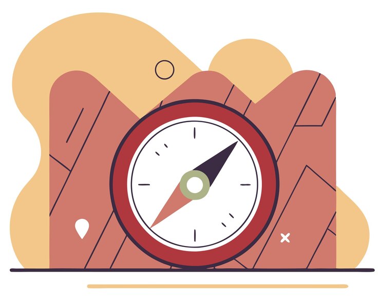 Vector una ilustración de la ubicación del gps