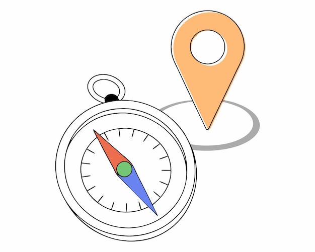 Una ilustración de la ubicación del GPS