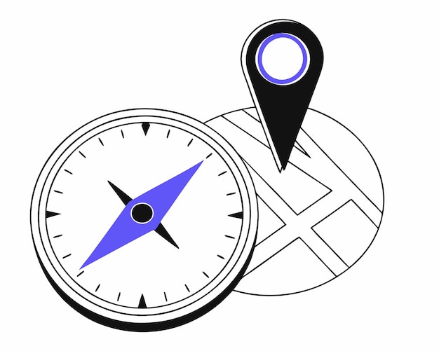 Una ilustración de la ubicación del GPS