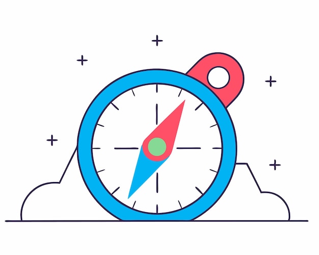 Una ilustración de la ubicación del GPS