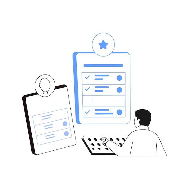 Ilustración de la UIUX de los comentarios de los clientes