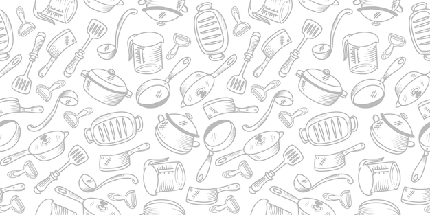Ilustración de los utensilios de cocina
