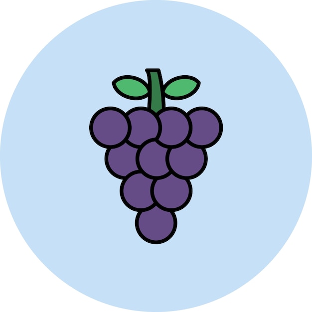Ilustración de las uvas
