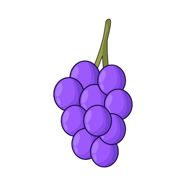 Ilustración de las uvas
