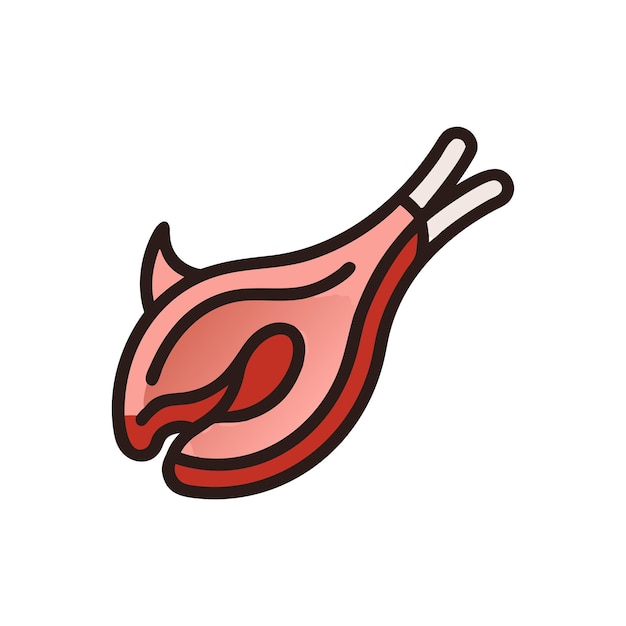Ilustración de varios platos de alimentos frescos y de carne