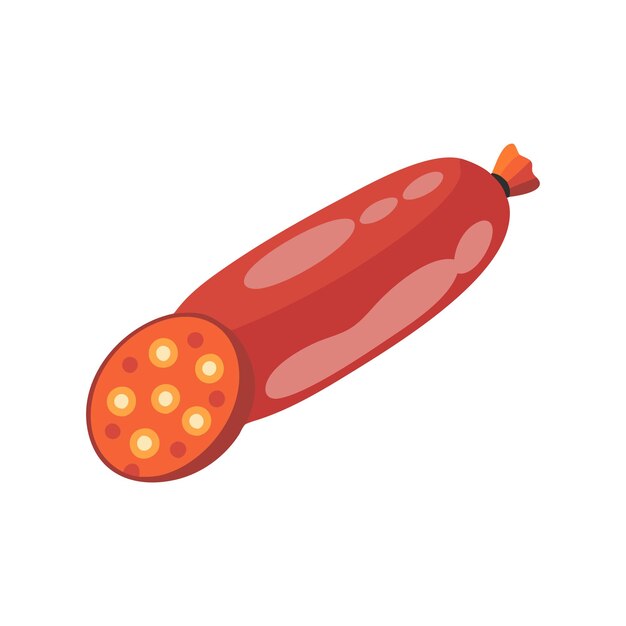 Ilustración de varios platos de alimentos frescos y de carne