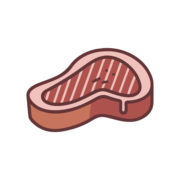Ilustración de varios platos de alimentos frescos y de carne