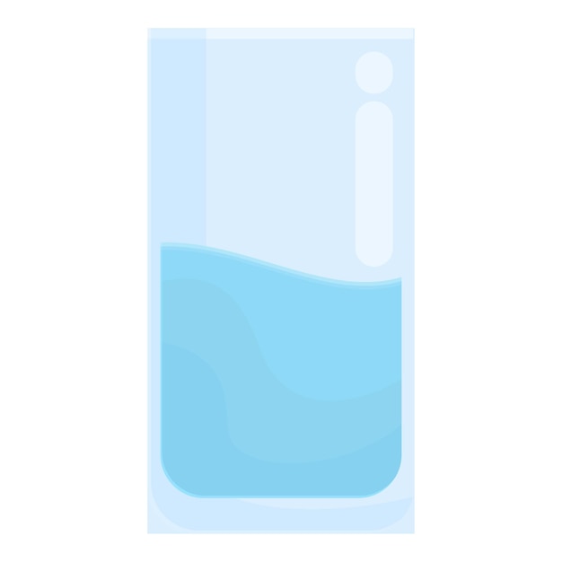 Ilustración de un vaso de agua medio lleno