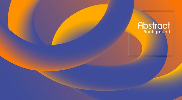 Ilustración de vector 3d de diseño de fondo fluido abstracto