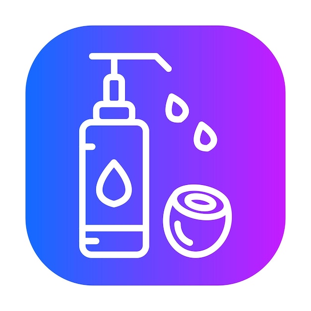 Ilustración del vector del aceite de coco