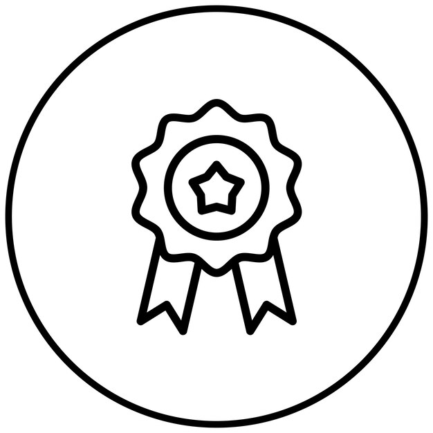 Ilustración del vector de acreditación