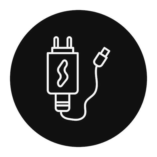 Ilustración del vector del adaptador