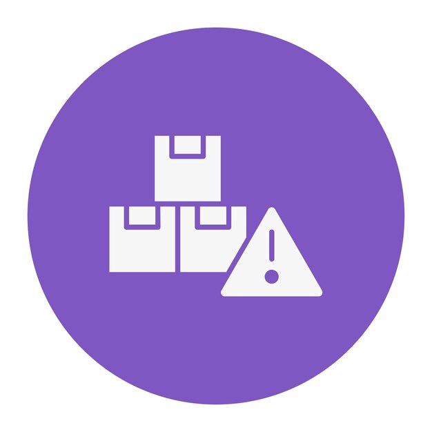 Ilustración del vector de advertencia de entrega
