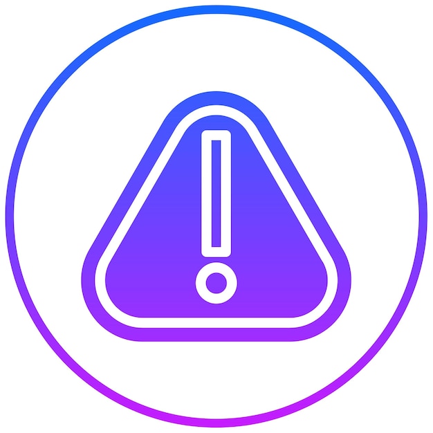 Ilustración del vector de advertencia de peligro