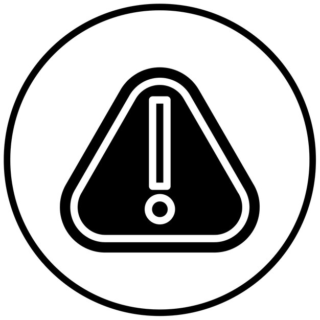 Ilustración del vector de advertencia de peligro