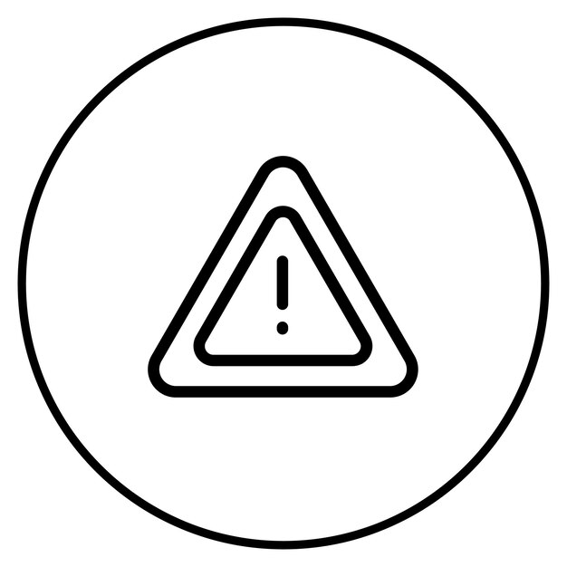 Ilustración del vector de advertencia de peligro