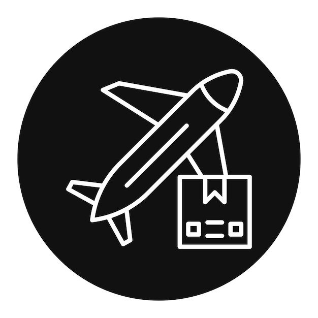 Ilustración del vector aéreo de envío en todo el mundo