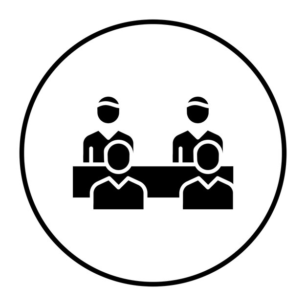 Ilustración del vector de agrupación de personal