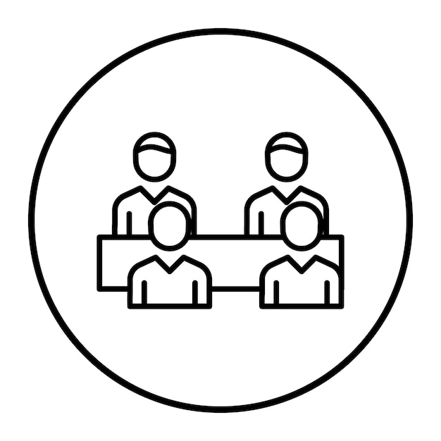 Ilustración del vector de agrupación de personal