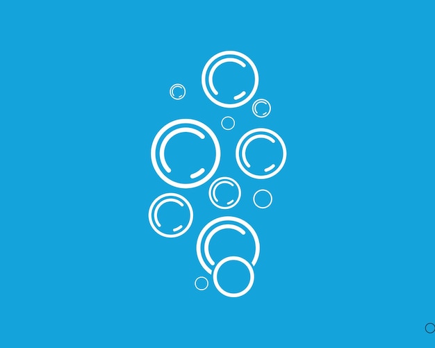 Ilustración de vector de agua de burbuja