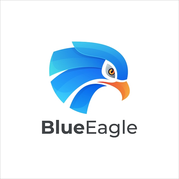 Ilustración Vector Águila Estilo Colorido Degradado