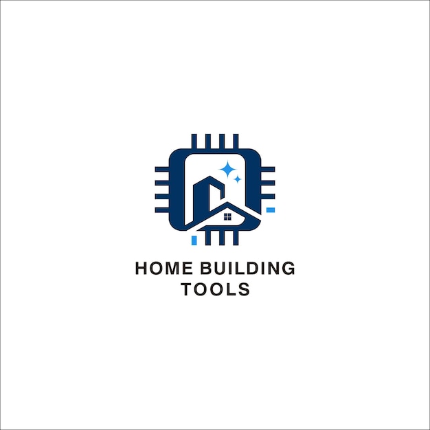 Ilustración de vector aislado de diseño de logotipo de herramientas