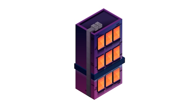 Ilustración de vector aislado del edificio
