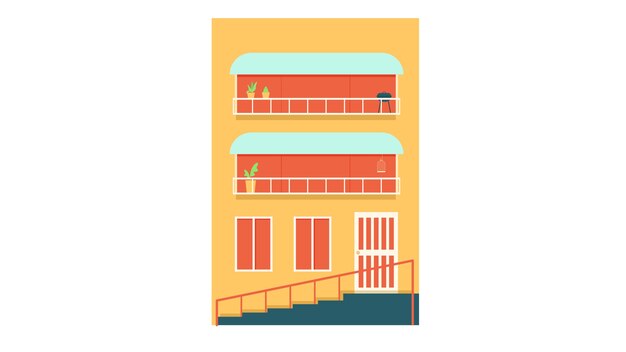 Vector ilustración de vector aislado del edificio