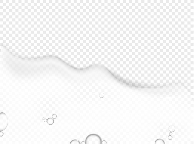 Ilustración de vector aislado de espuma blanca