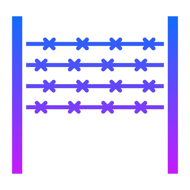 Ilustración del vector de alambre de la valla