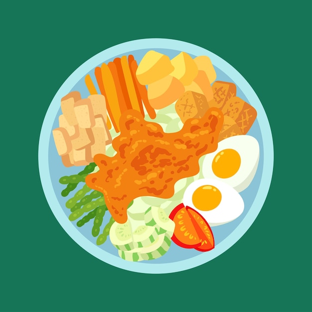 Ilustración del vector alimentario de gadogado