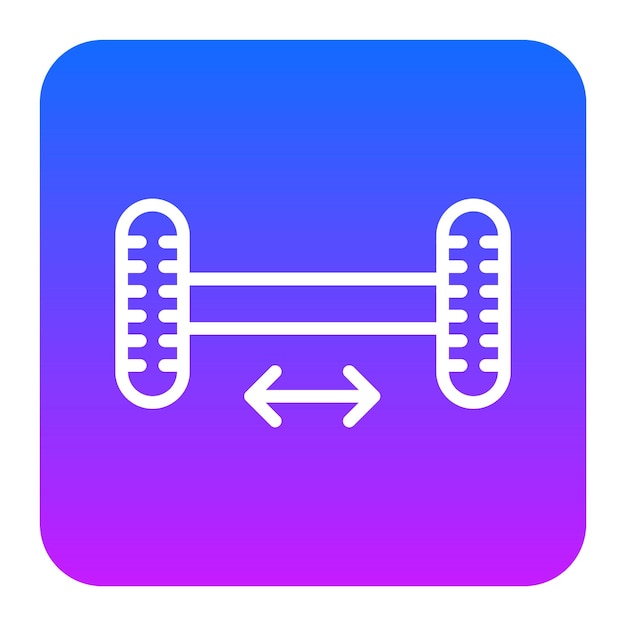 Ilustración del vector de alineación de las ruedas