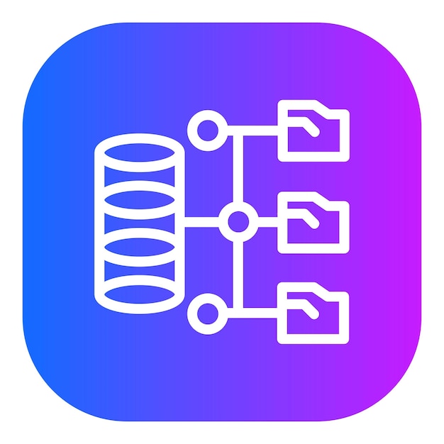 Ilustración del vector de almacenamiento de datos de red