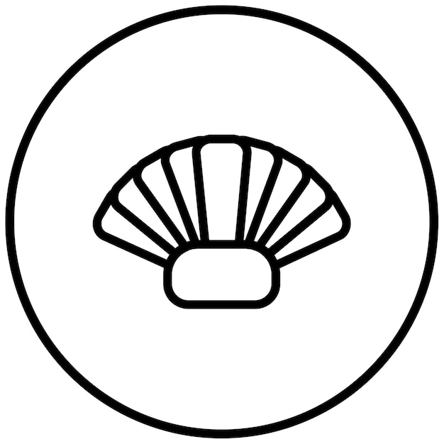 Ilustración del vector de las almejas
