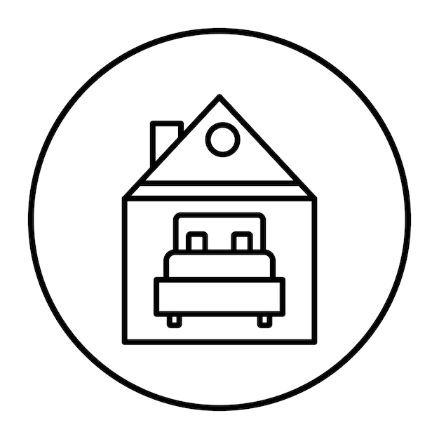 Ilustración del vector de alojamiento
