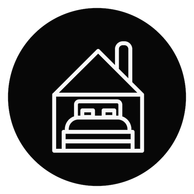 Ilustración del vector de alojamiento
