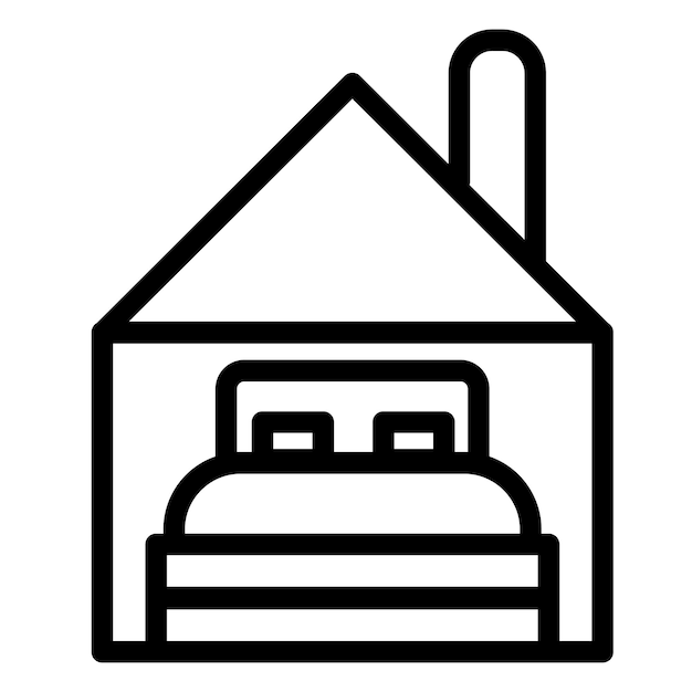 Ilustración del vector de alojamiento