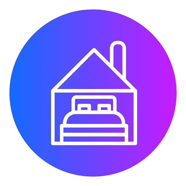 Ilustración del vector de alojamiento