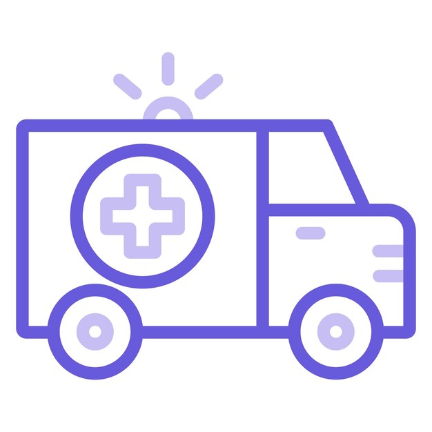 Ilustración del vector de la ambulancia