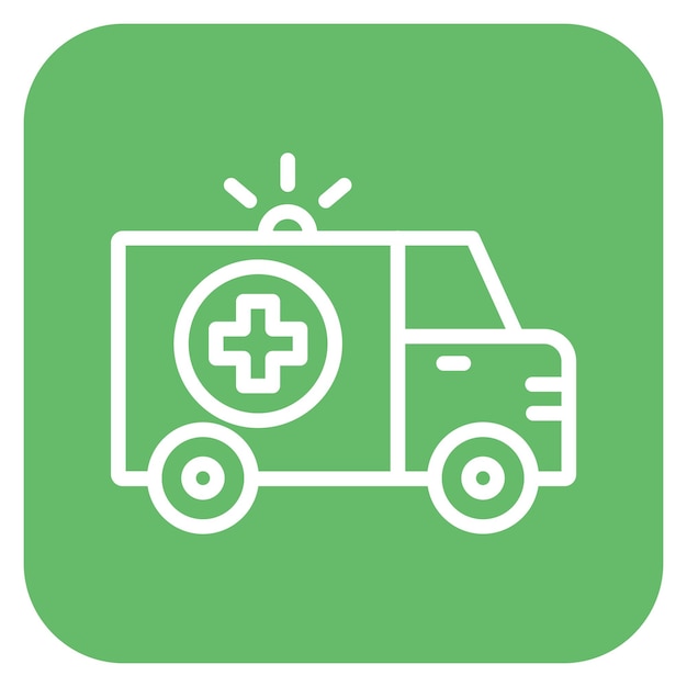 Ilustración del vector de la ambulancia