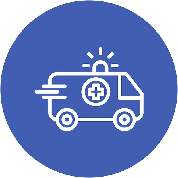 Ilustración del vector de la ambulancia
