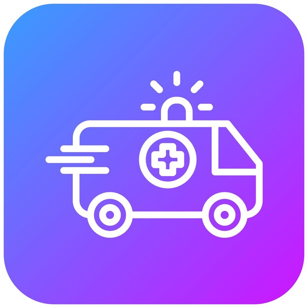 Ilustración del vector de la ambulancia