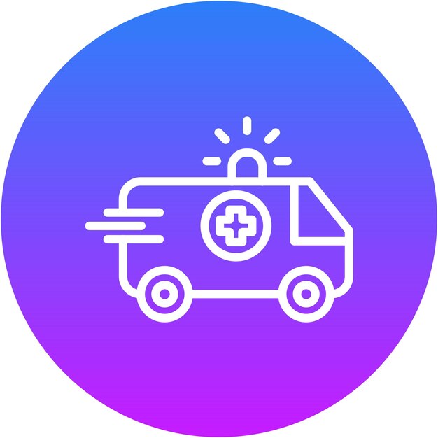 Ilustración del vector de la ambulancia