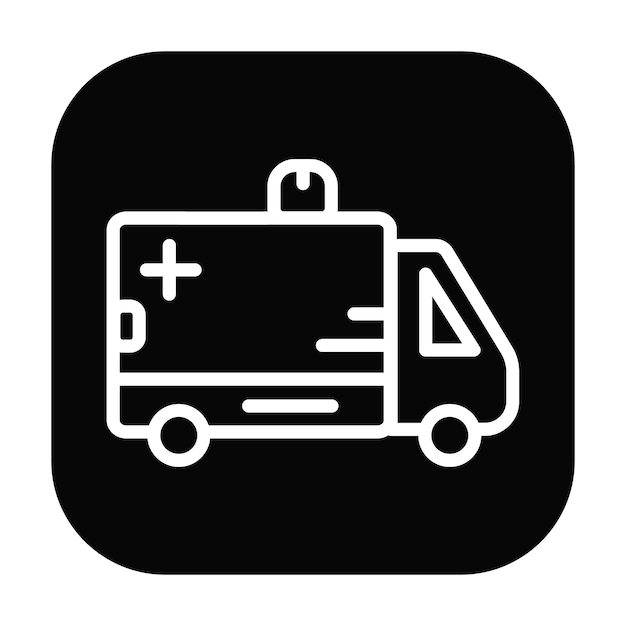 Ilustración del vector de la ambulancia
