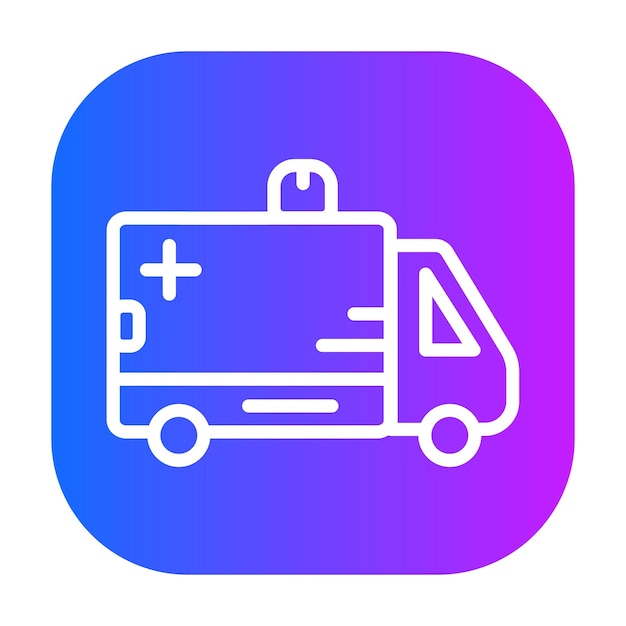 Ilustración del vector de la ambulancia